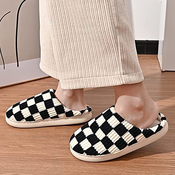 Checkered Slippers