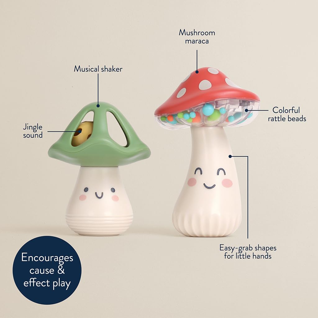 Mini Maracas Musical Mushroom Rattle Toy