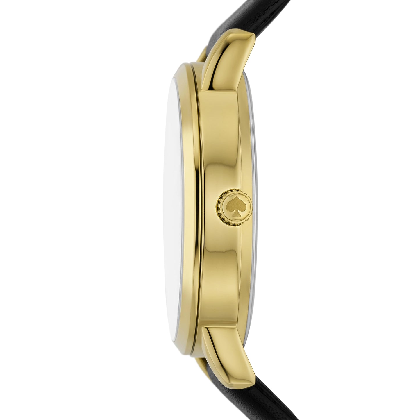Kate Spade New York women's metro three-hand puppy black leather band watch (Model: KSW9069)