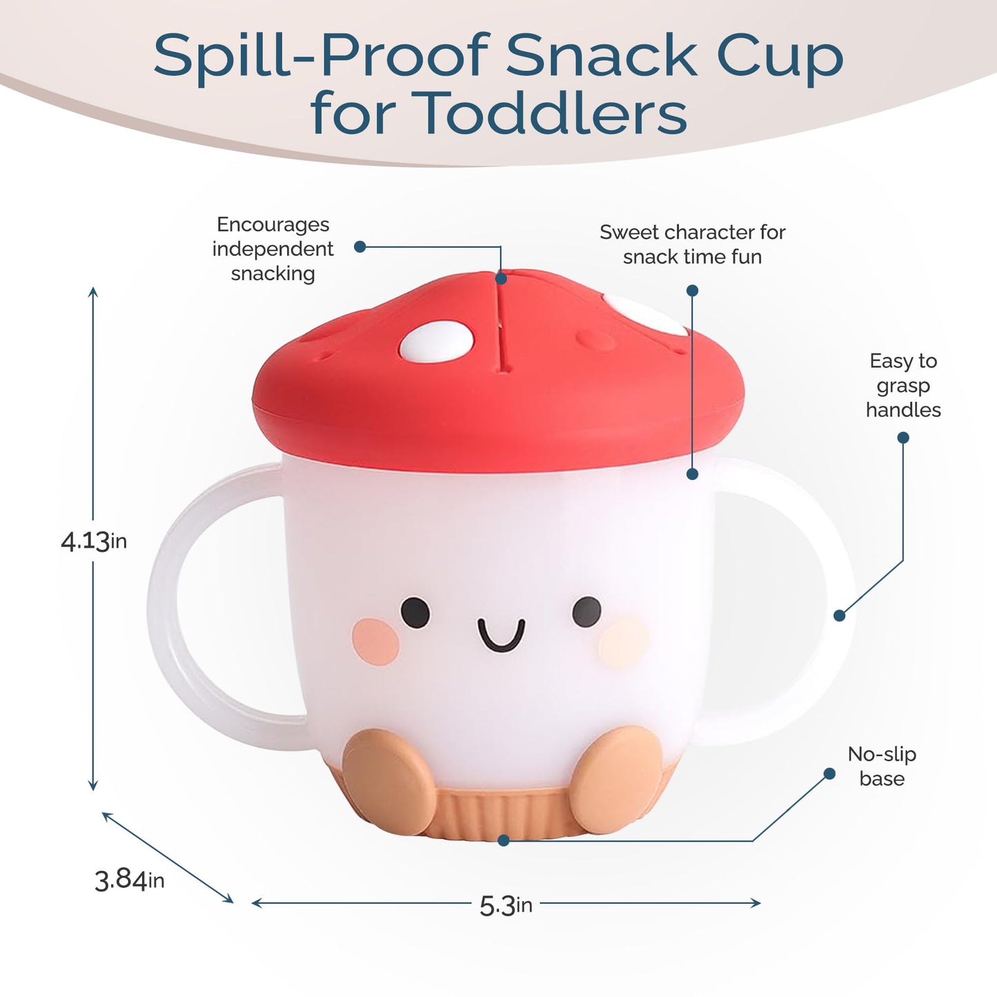 Mushroom Toddler Snack Cup
