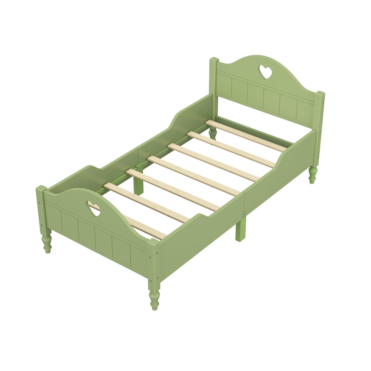 Heart Shaped Headboard and Bed Frame