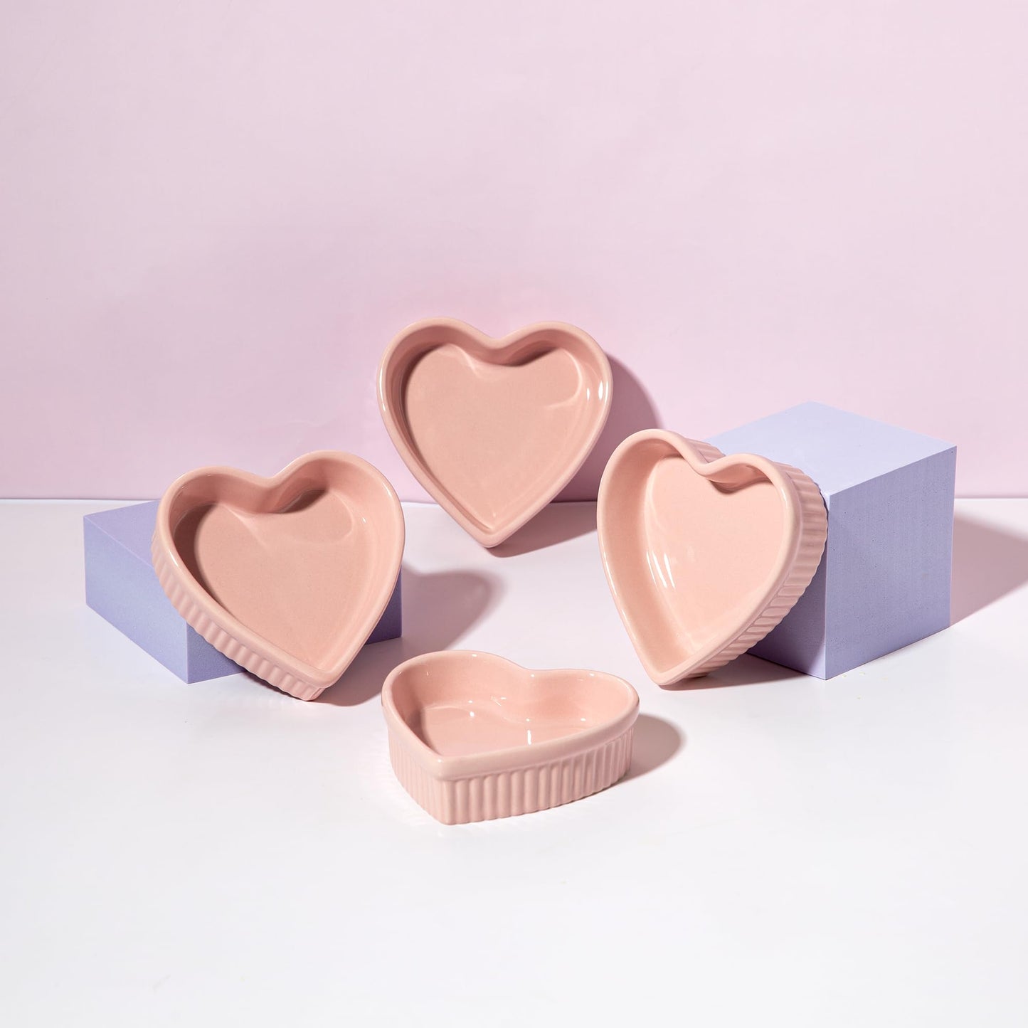 Heart Shaped Ramekin Set