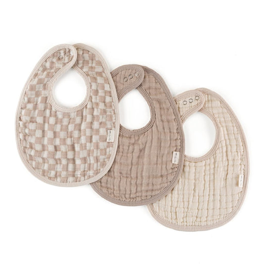 Checkerboard Baby Bibs