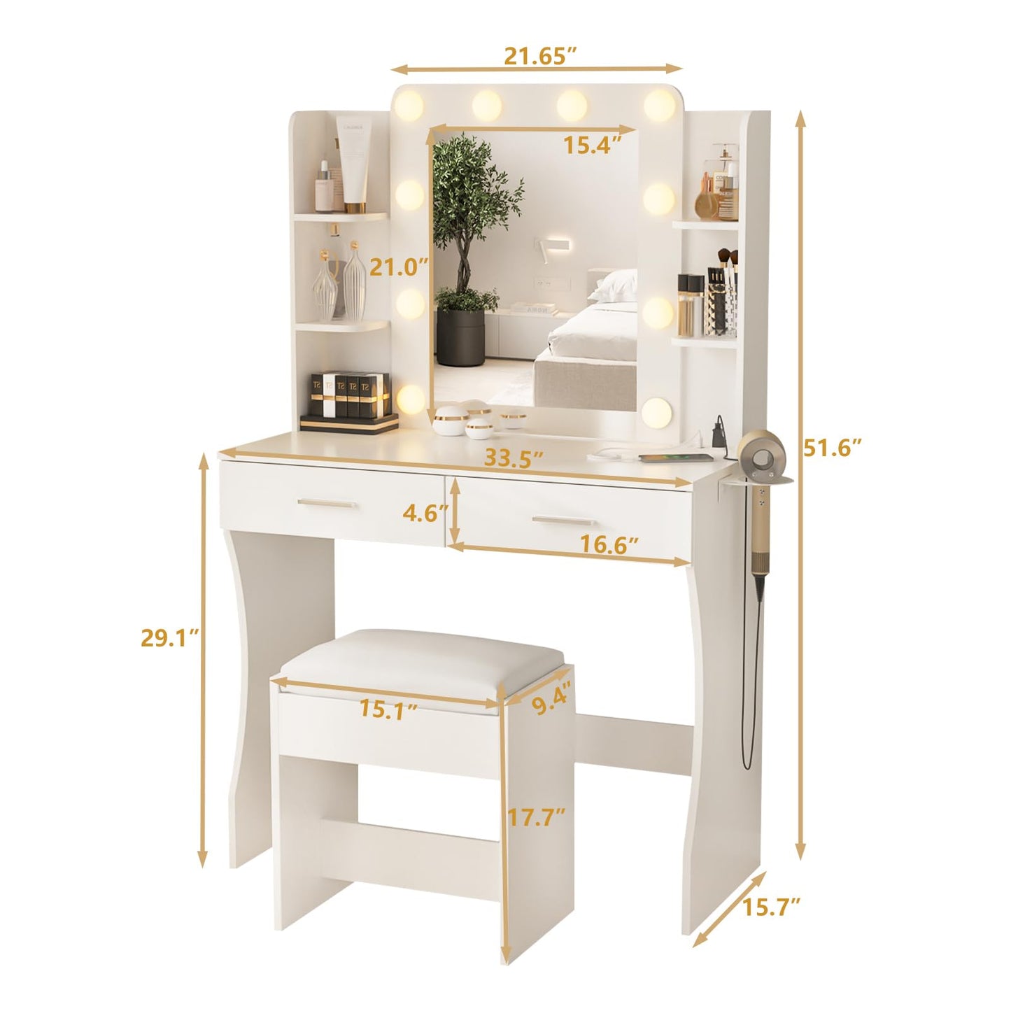 Kids Vanity with Lights