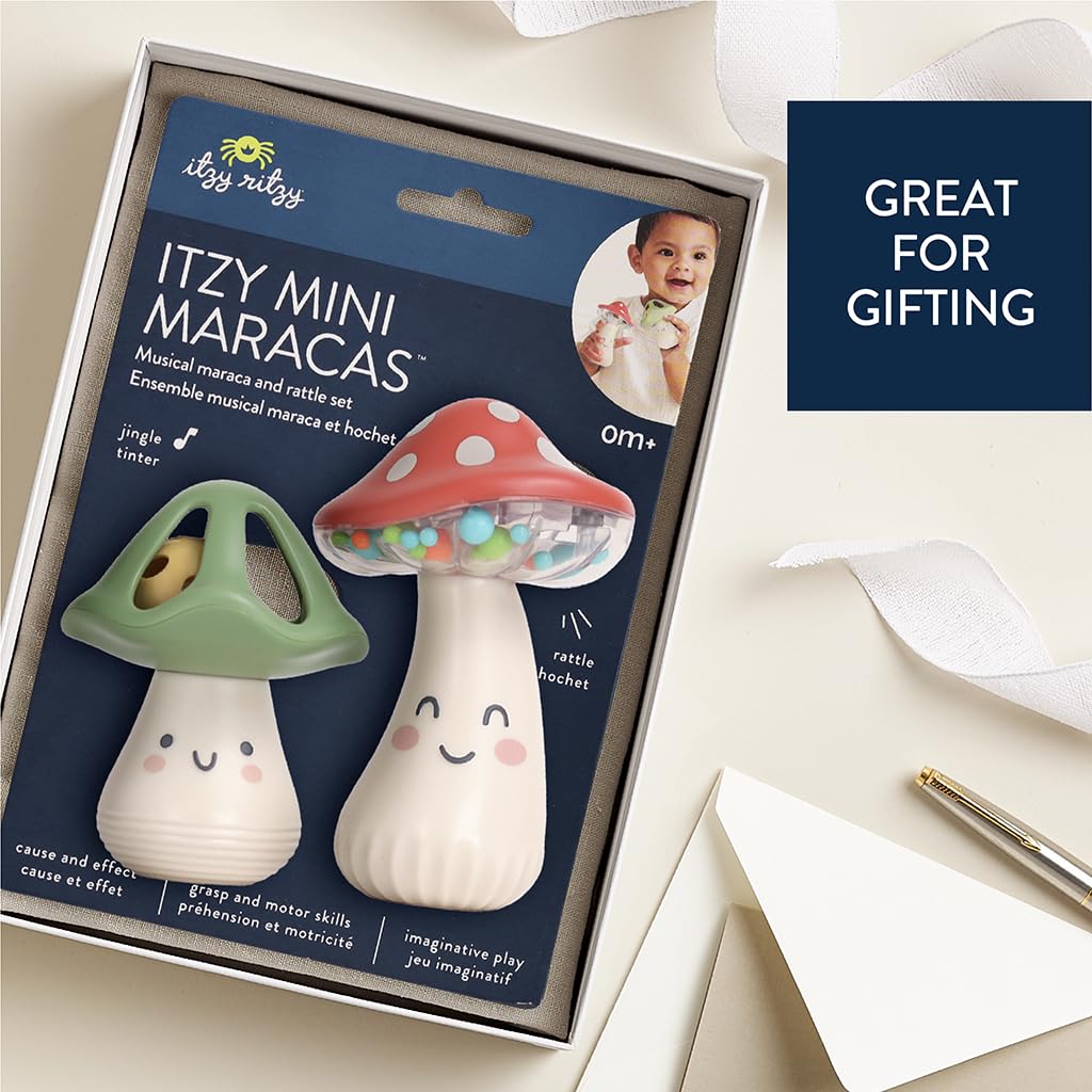 Mini Maracas Musical Mushroom Rattle Toy