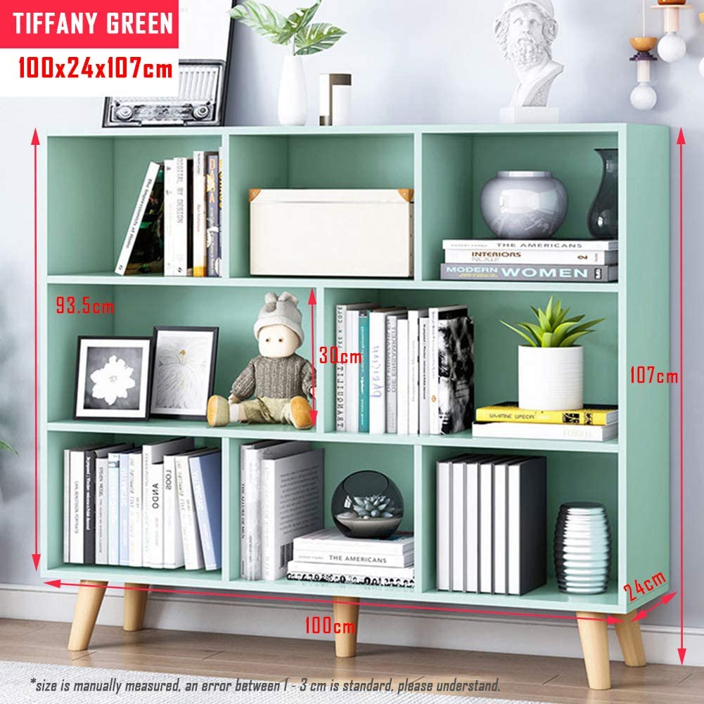 Wooden Open Shelf Bookcase