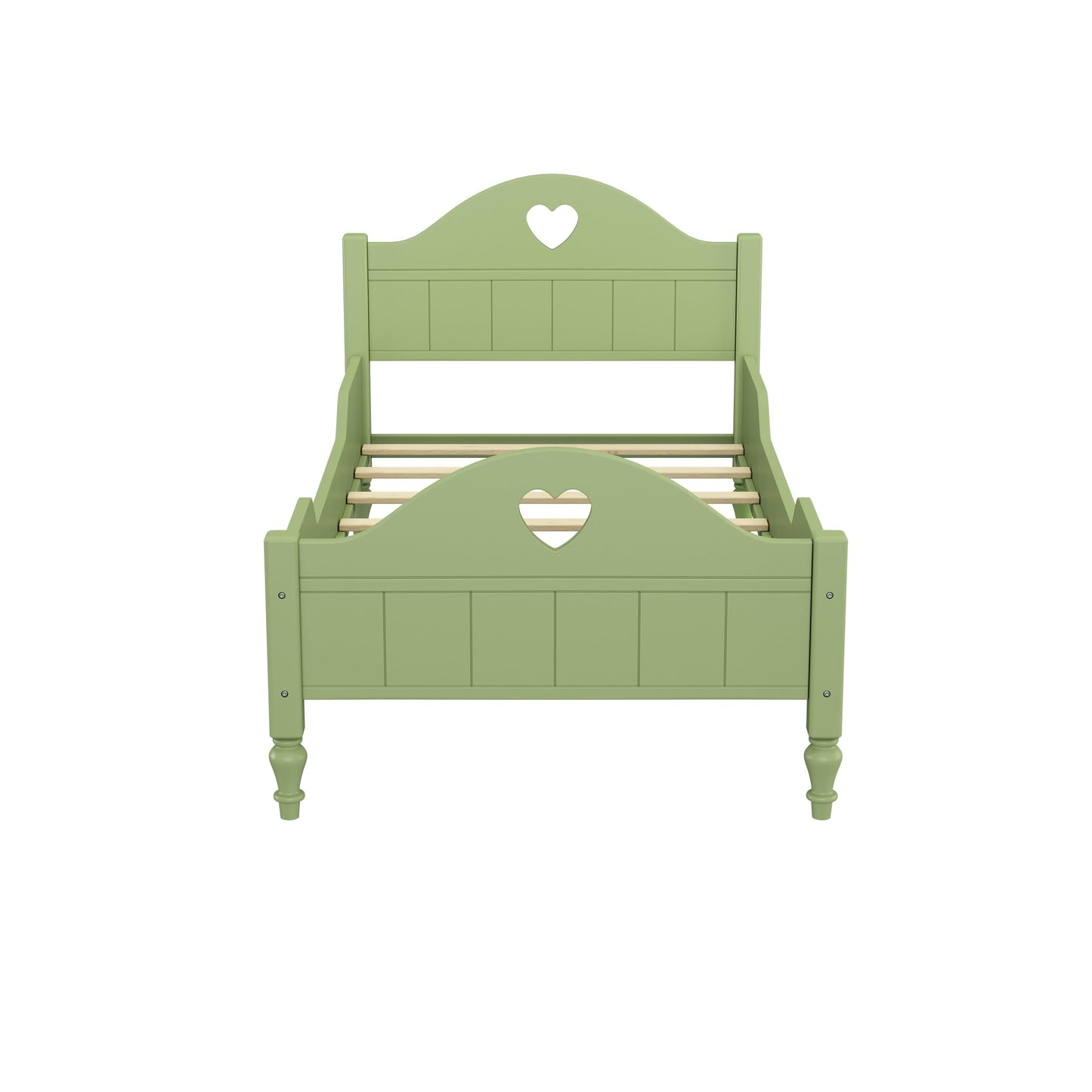 Heart Shaped Headboard and Bed Frame
