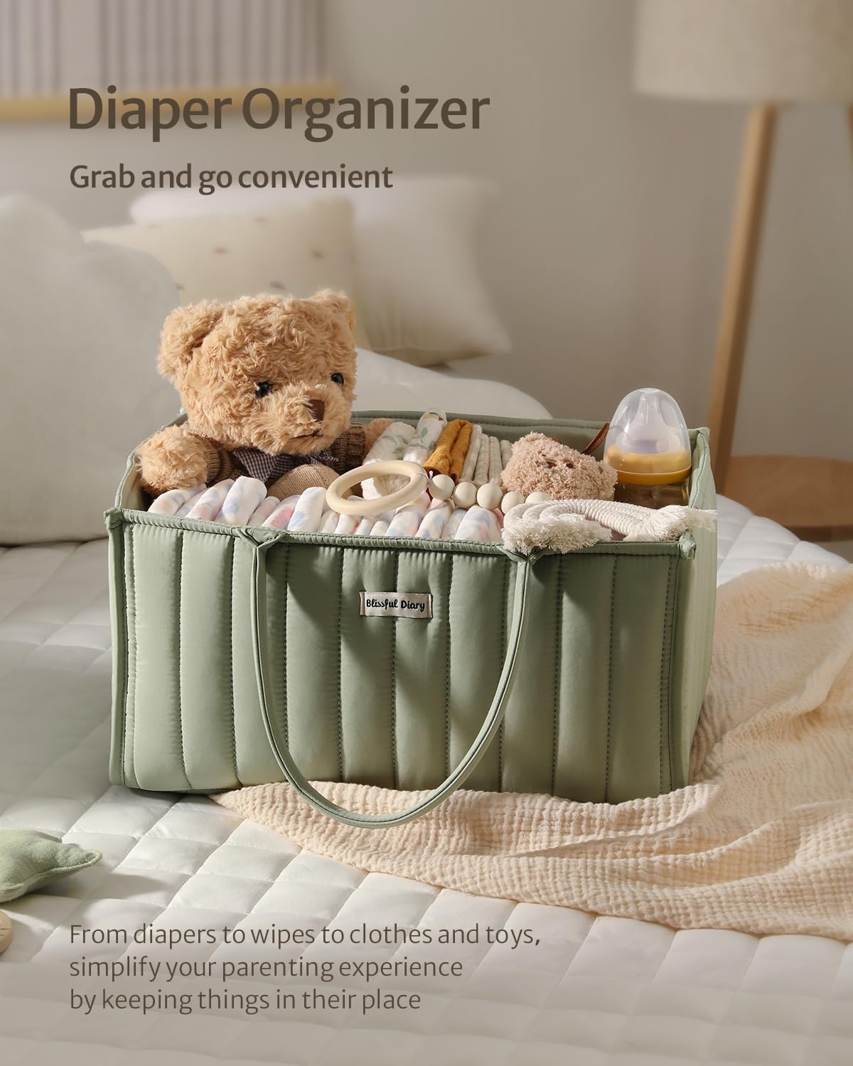 Cute Baby Diaper Caddy Organizer