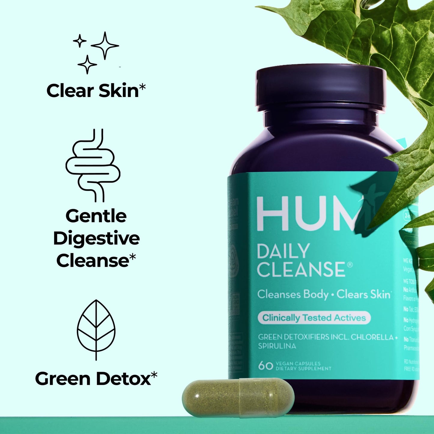 HUM Daily Cleanse Acne Supplement