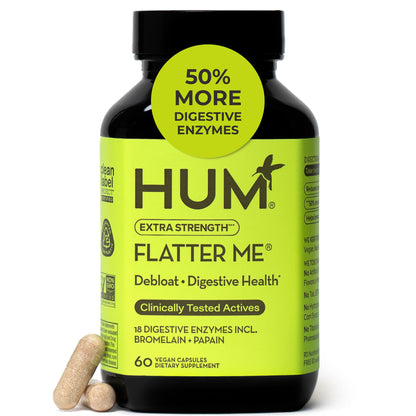 HUM Flatter Me Extra Strength Digestive Enzymes