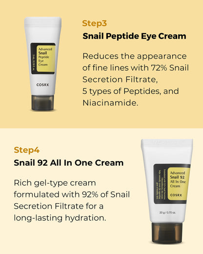 COSRX All About Snail Mucin Korean Skin Care Set