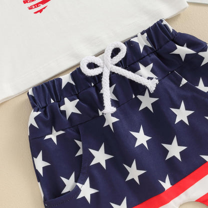 Bright Red White and Blue Set for Boy
