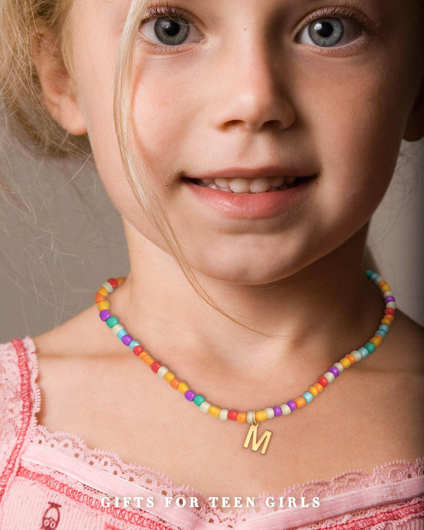 Beaded Initial Necklaces