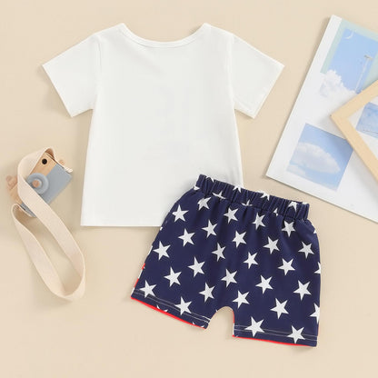 Bright Red White and Blue Set for Boy