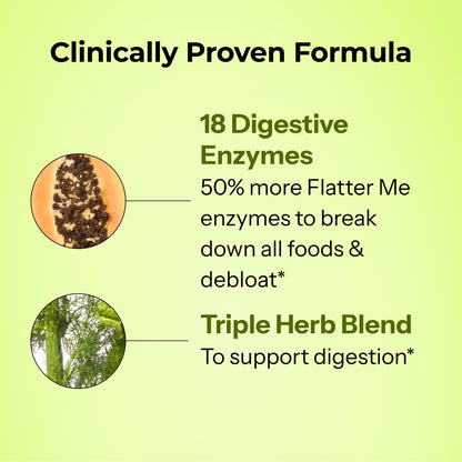 HUM Flatter Me Extra Strength Digestive Enzymes