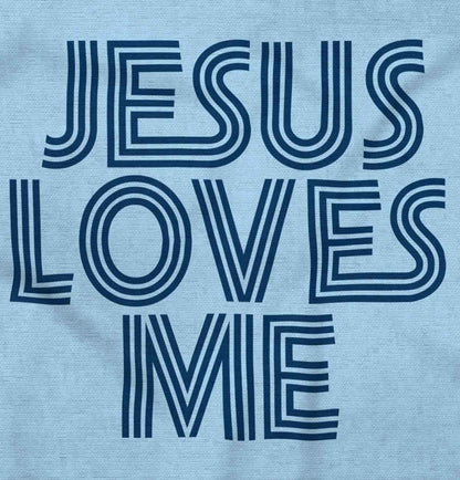 Jesus Loves Me Retro Baby Romper