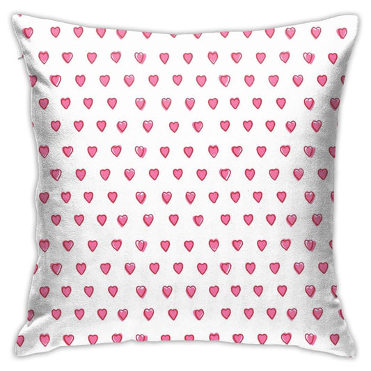 Pink Heart Throw Pillows