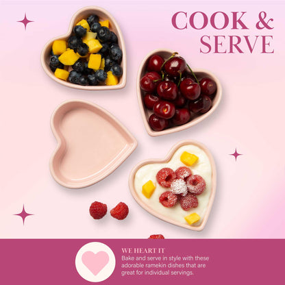 Heart Shaped Ramekin Set