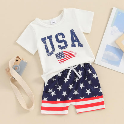 Bright Red White and Blue Set for Boy