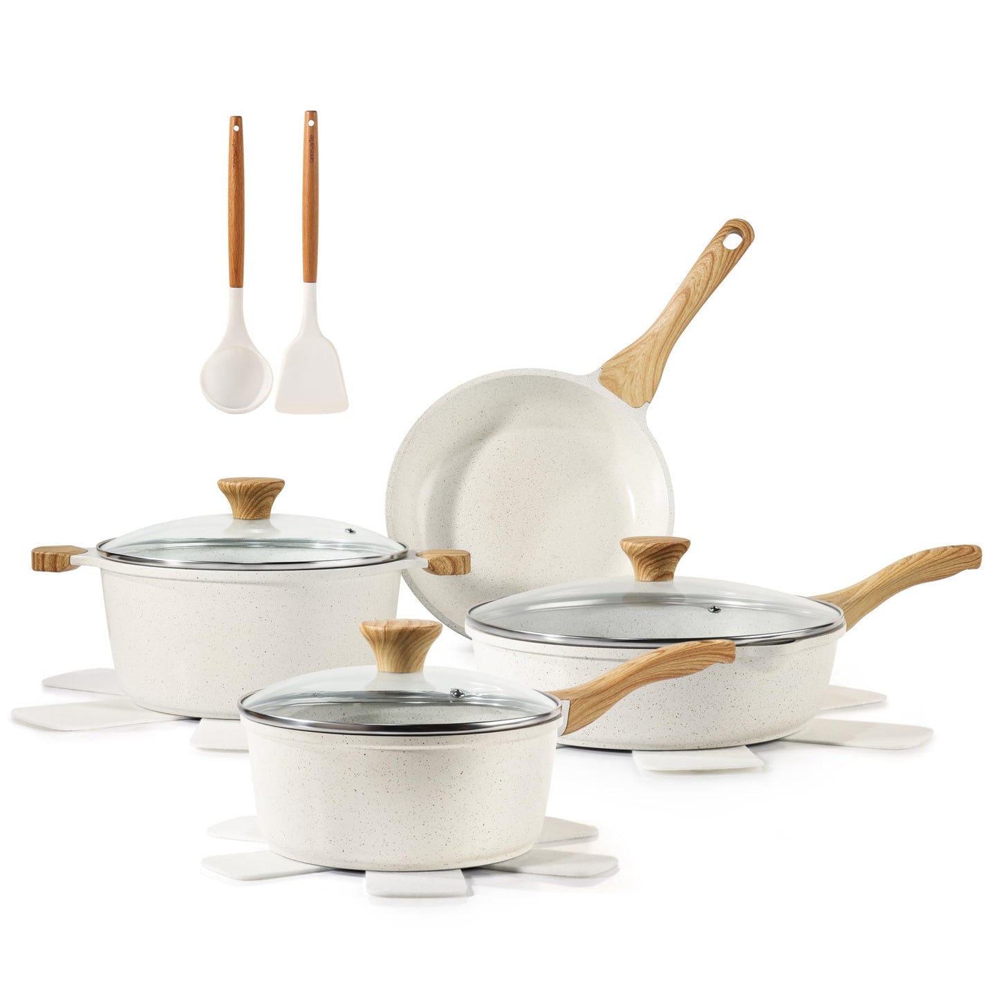 Nonstick Ceramic Cookware Set 13-Piece
