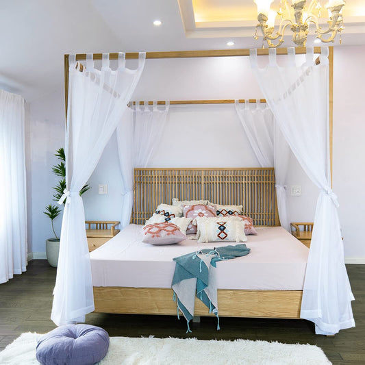 Sheer Canopy Bed Curtains