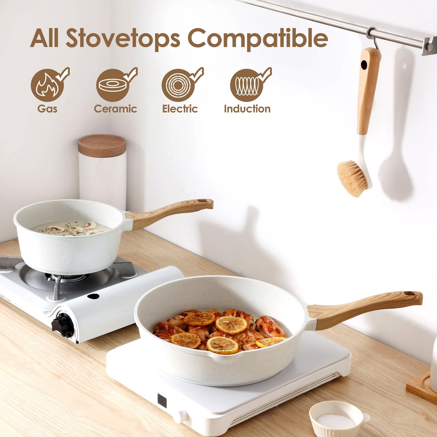 Nonstick Ceramic Cookware Set 13-Piece