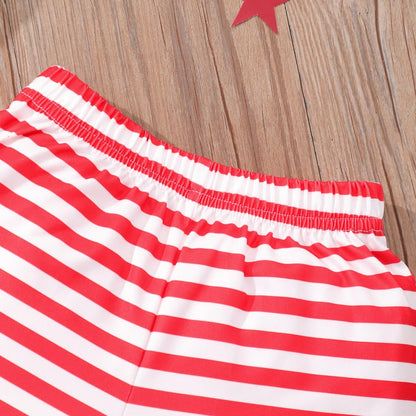 Red White and Blue Tank and Short Set for Girl