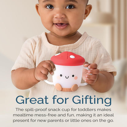 Mushroom Toddler Snack Cup