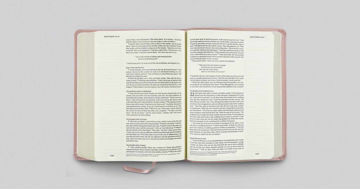 ESV Single Column Journaling Bible (TruTone, Pink, Wildflower Design): Holy Bible, English Standard Version