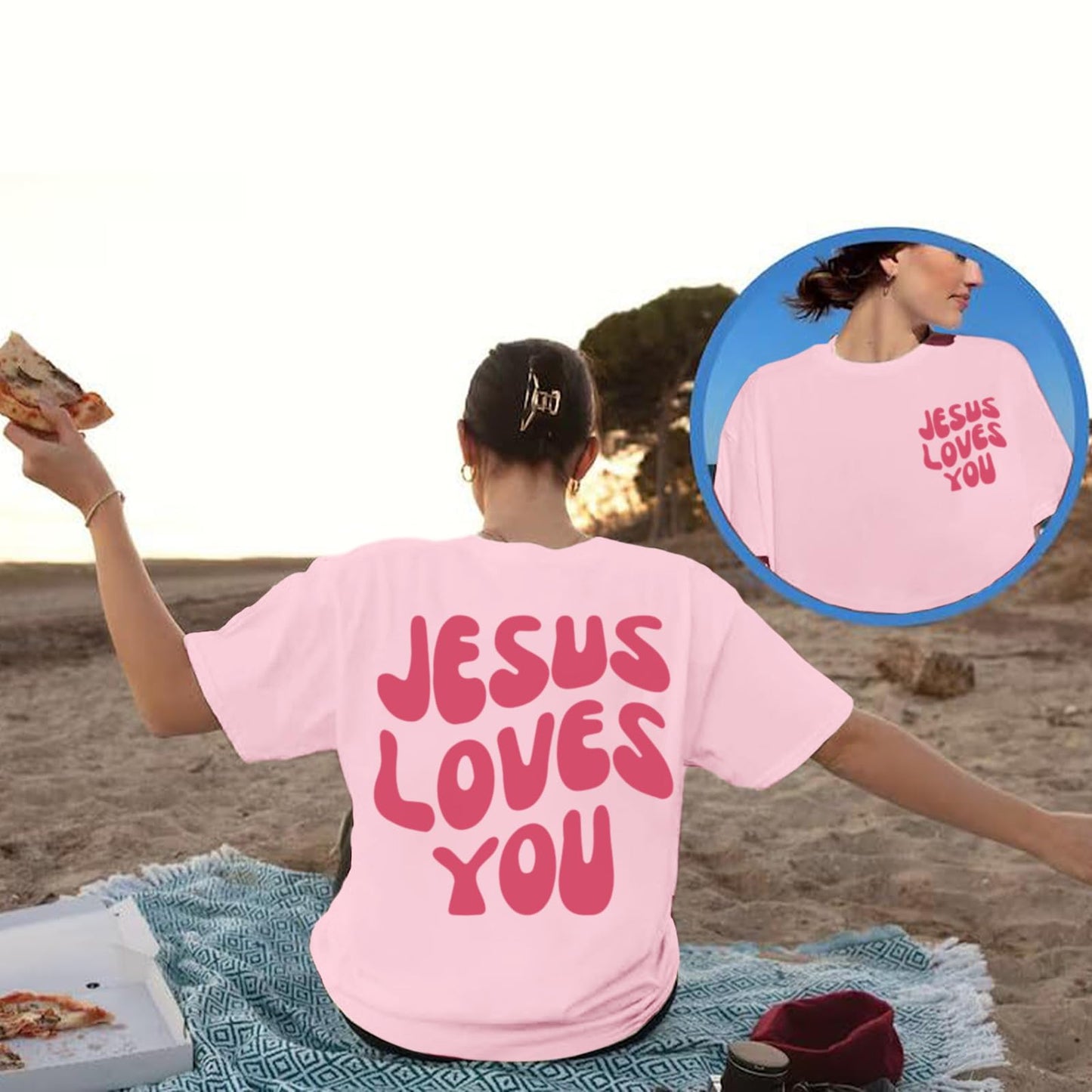 Jesus Loves You Oversized Shirt