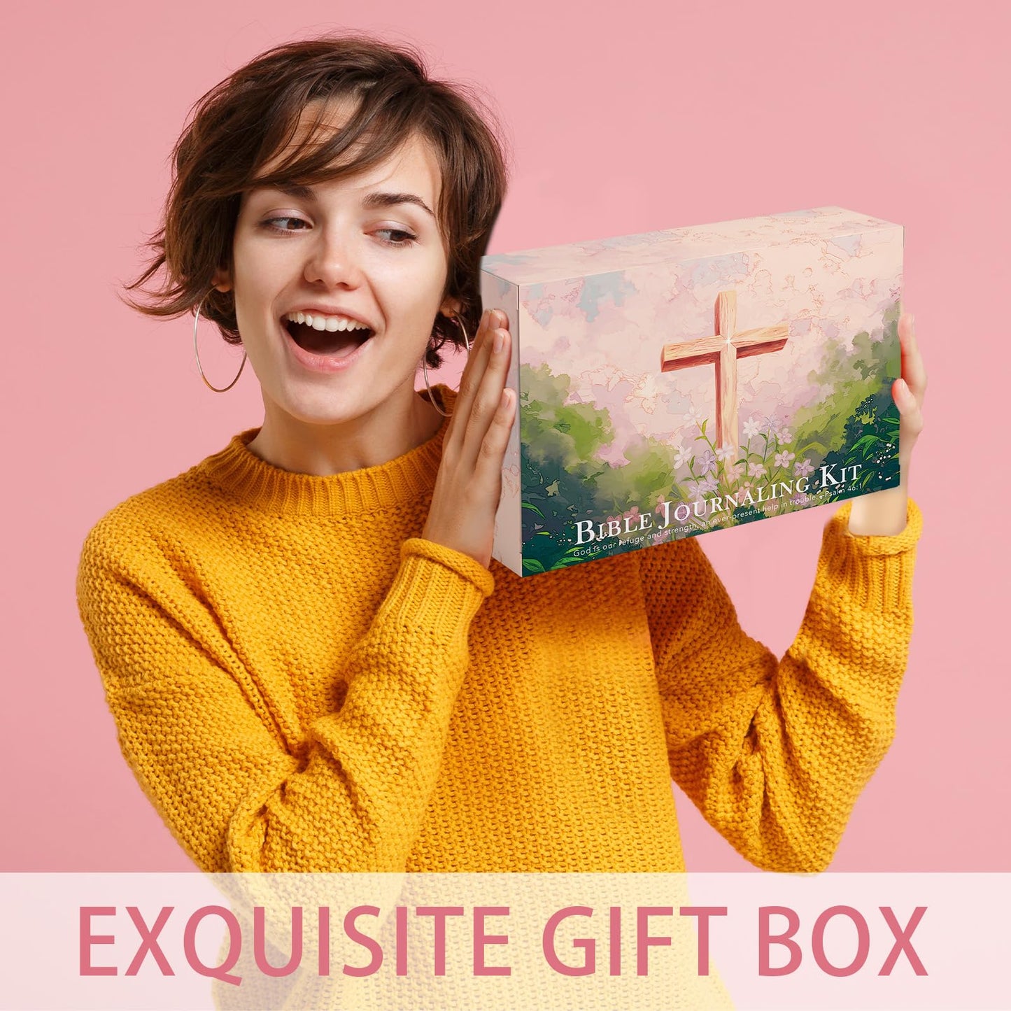 XKDOUS 56 Pcs Bible Study Supplies Journaling Kit for Women, Bible Study Kit Includes Highlighters, Pens, Tabs, Stickers & More for Journaling. Great for Note-Taking, Enhancing Scripture Study