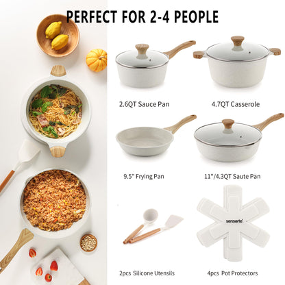 Nonstick Ceramic Cookware Set 13-Piece