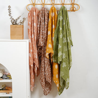 Cactus Muslin Swaddle Blankets