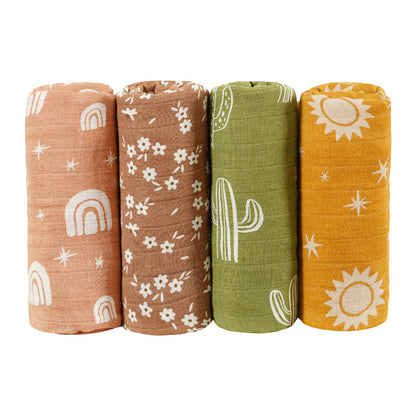 Cactus Muslin Swaddle Blankets