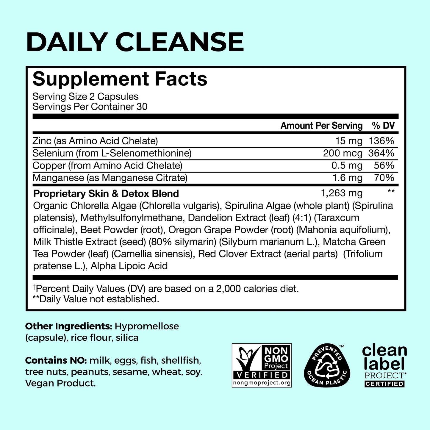 HUM Daily Cleanse Acne Supplement