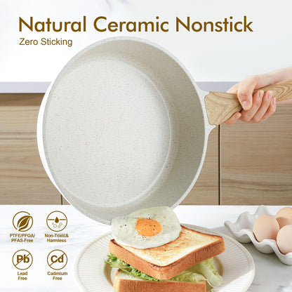 Nonstick Ceramic Cookware Set 13-Piece