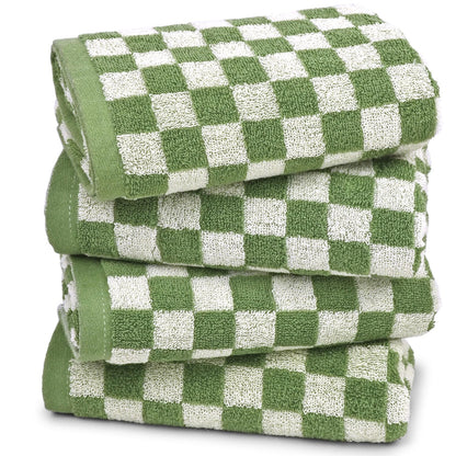 Cute Checkered Bathroom Towels