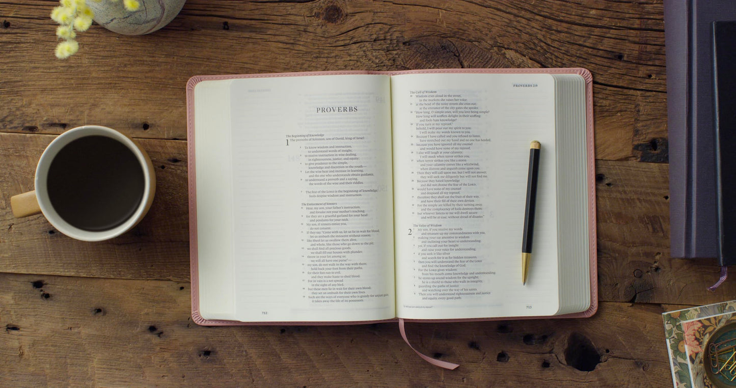 ESV Single Column Journaling Bible (TruTone, Pink, Wildflower Design): Holy Bible, English Standard Version