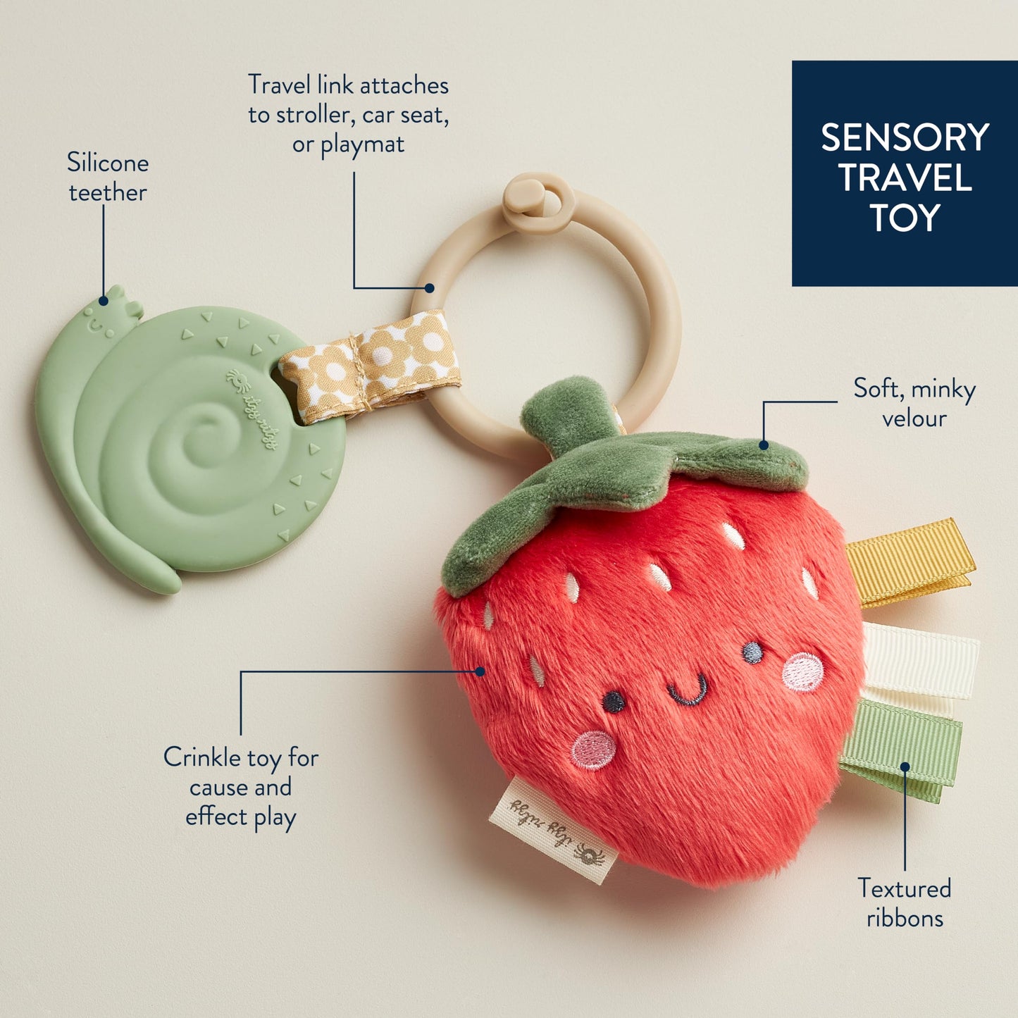 Strawberry Infant Toy & Teether
