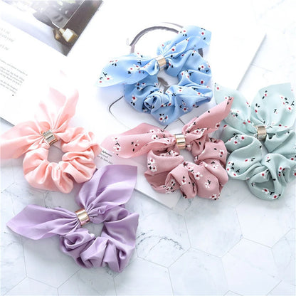 Bow Knot Silk Hair Scrunchies
